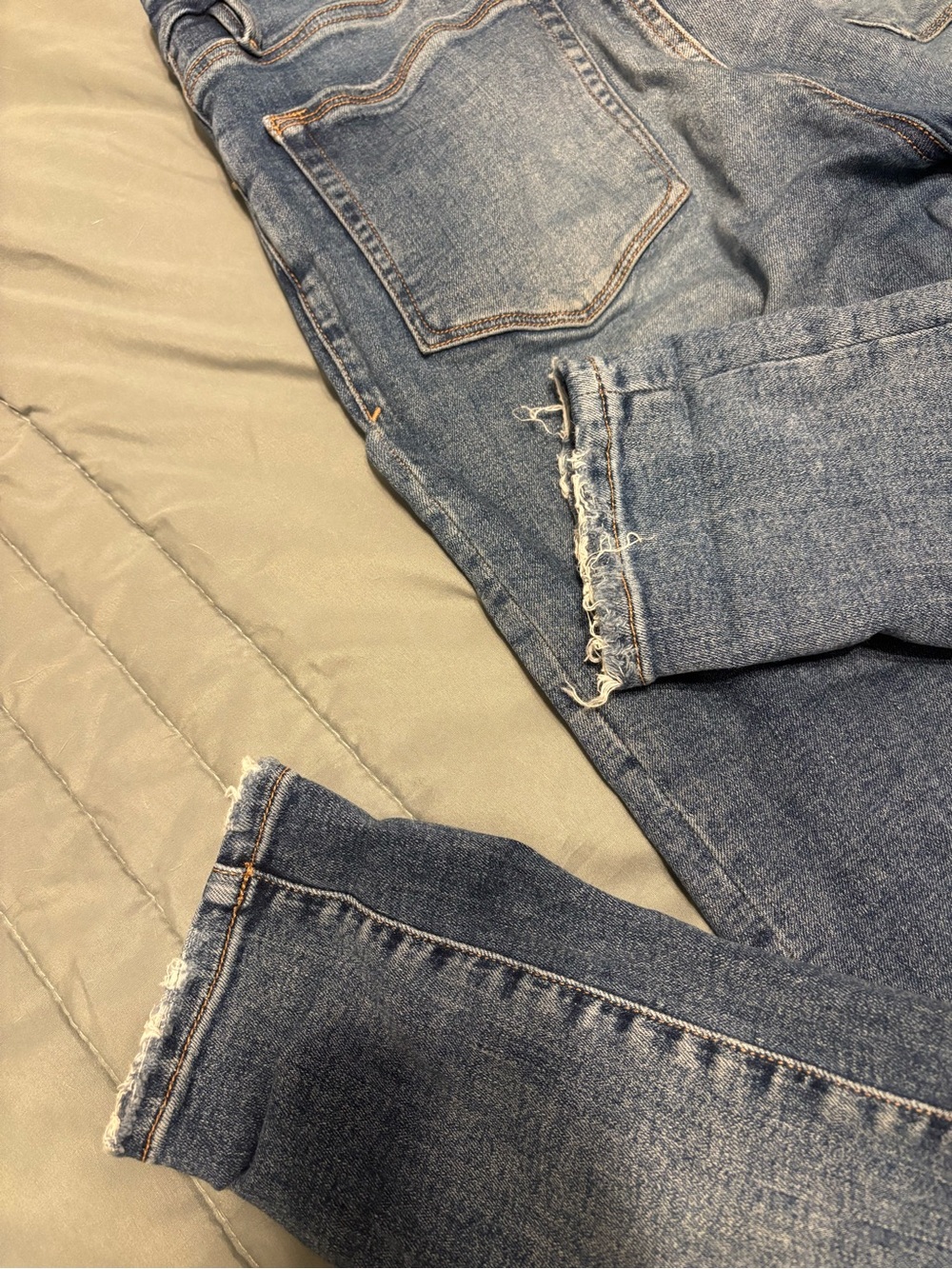 Good American High-Rise Button-Fly Jeans - Medium Blue Wash - Picture 3 of 6
